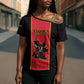 Custom Angola Football Cross Shoulder Shirt Come On Palancas Negras - African Pride