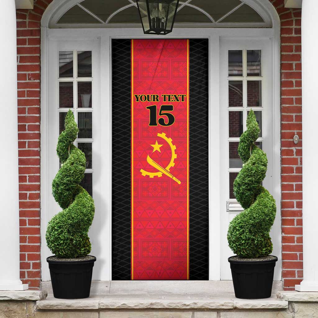 Custom Angola Football Door Cover Come On Palancas Negras - African Pride