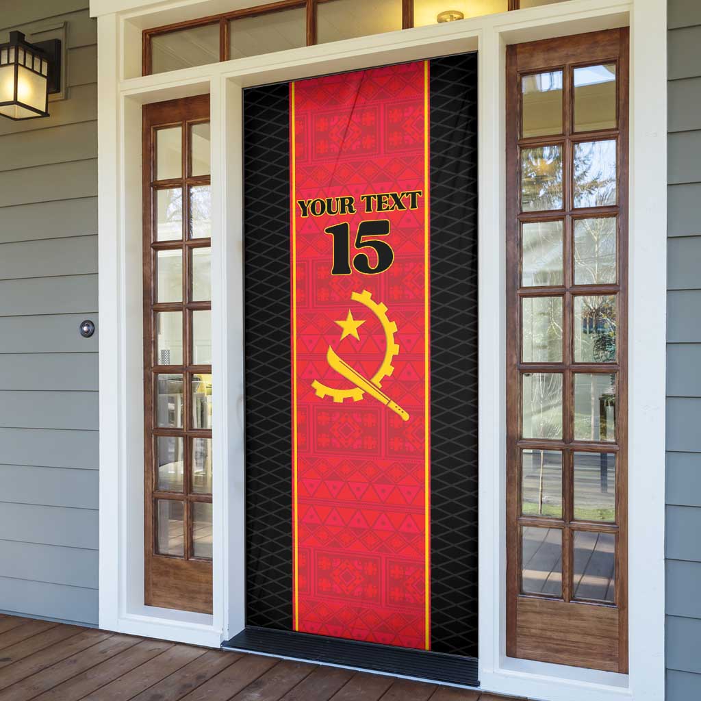 Custom Angola Football Door Cover Come On Palancas Negras - African Pride