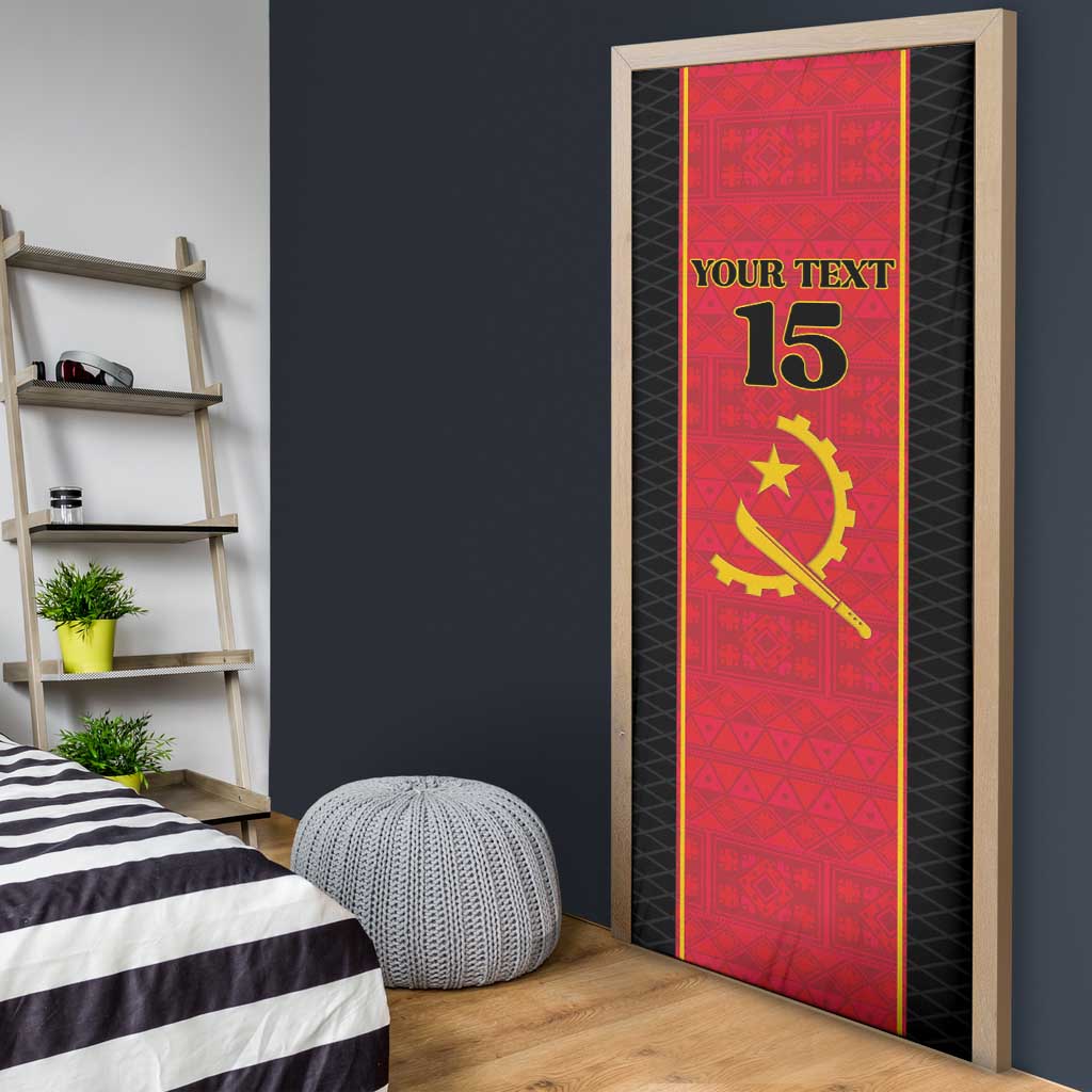 Custom Angola Football Door Cover Come On Palancas Negras - African Pride