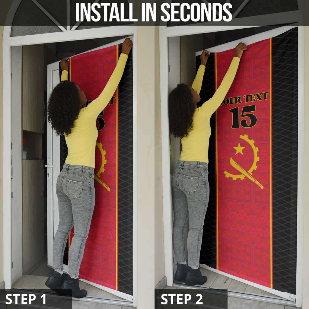 Custom Angola Football Door Cover Come On Palancas Negras - African Pride