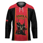 Custom Angola Football Hockey Jersey Come On Palancas Negras - African Pride