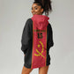 Custom Angola Football Hoodie Dress Come On Palancas Negras - African Pride