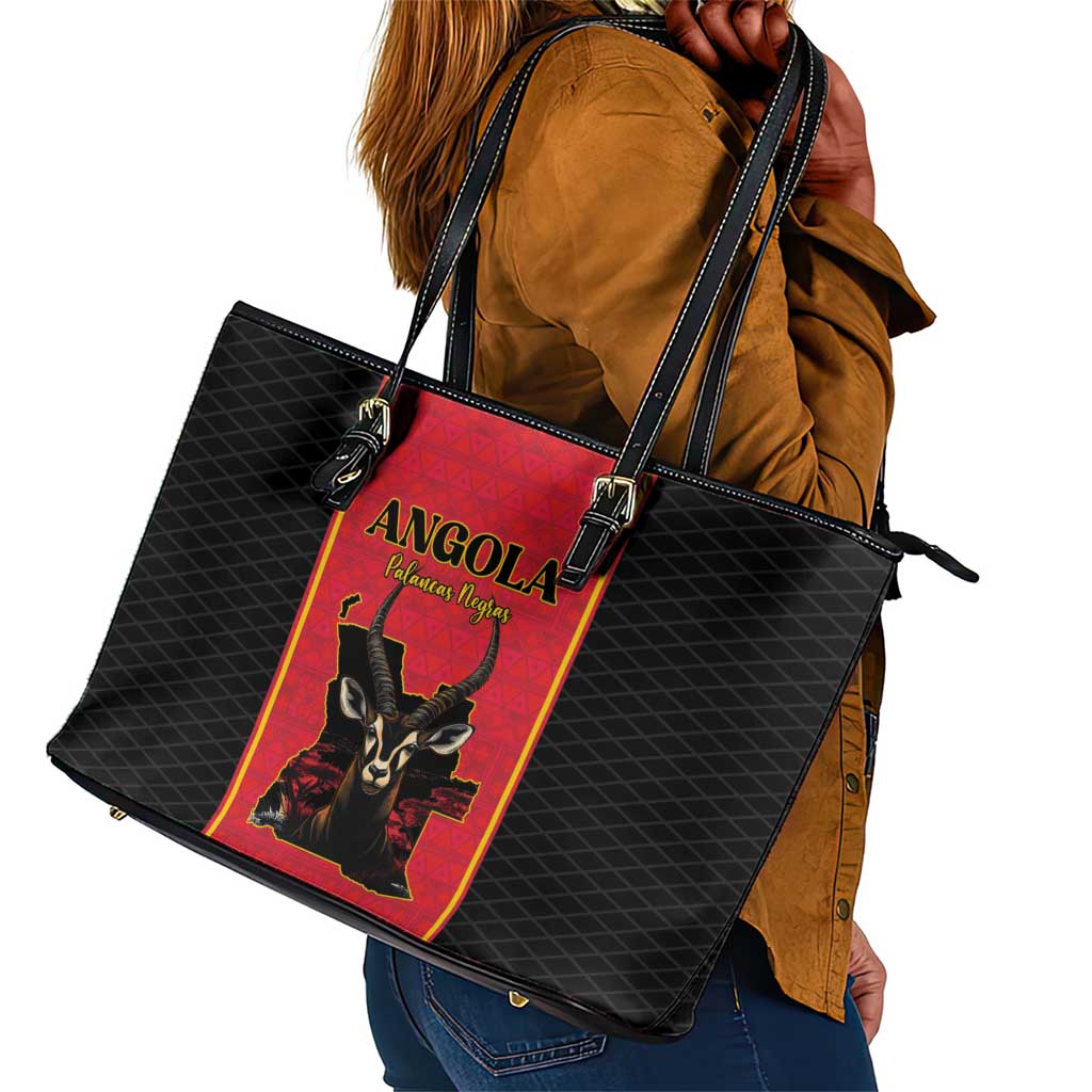 Angola Football Leather Tote Bag Come On Palancas Negras - African Pride