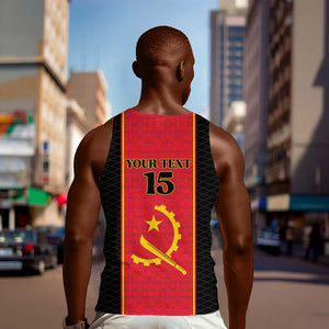 Custom Angola Football Men Tank Top Come On Palancas Negras - African Pride