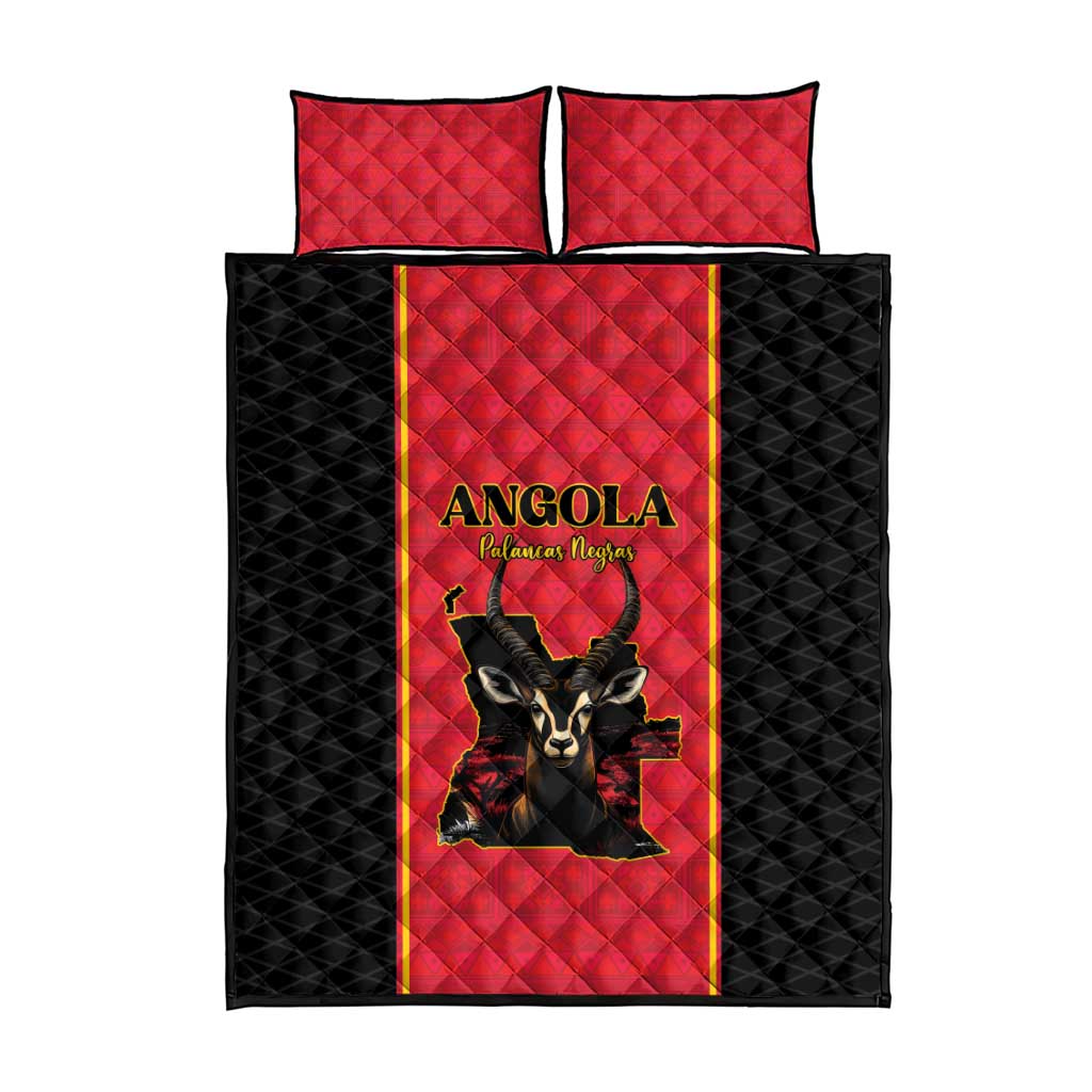 Angola Football Quilt Bed Set Come On Palancas Negras - African Pride
