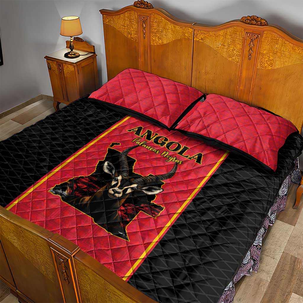 Angola Football Quilt Bed Set Come On Palancas Negras - African Pride