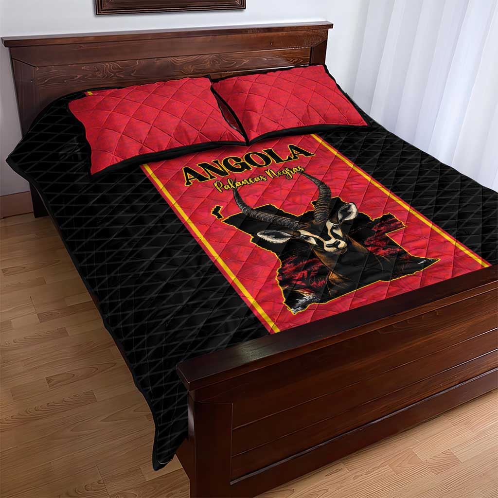 Angola Football Quilt Bed Set Come On Palancas Negras - African Pride