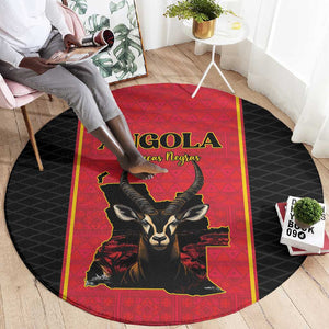 Angola Football Round Carpet Come On Palancas Negras - African Pride