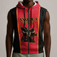 Custom Angola Football Sleeveless Zip Hoodie Come On Palancas Negras - African Pride
