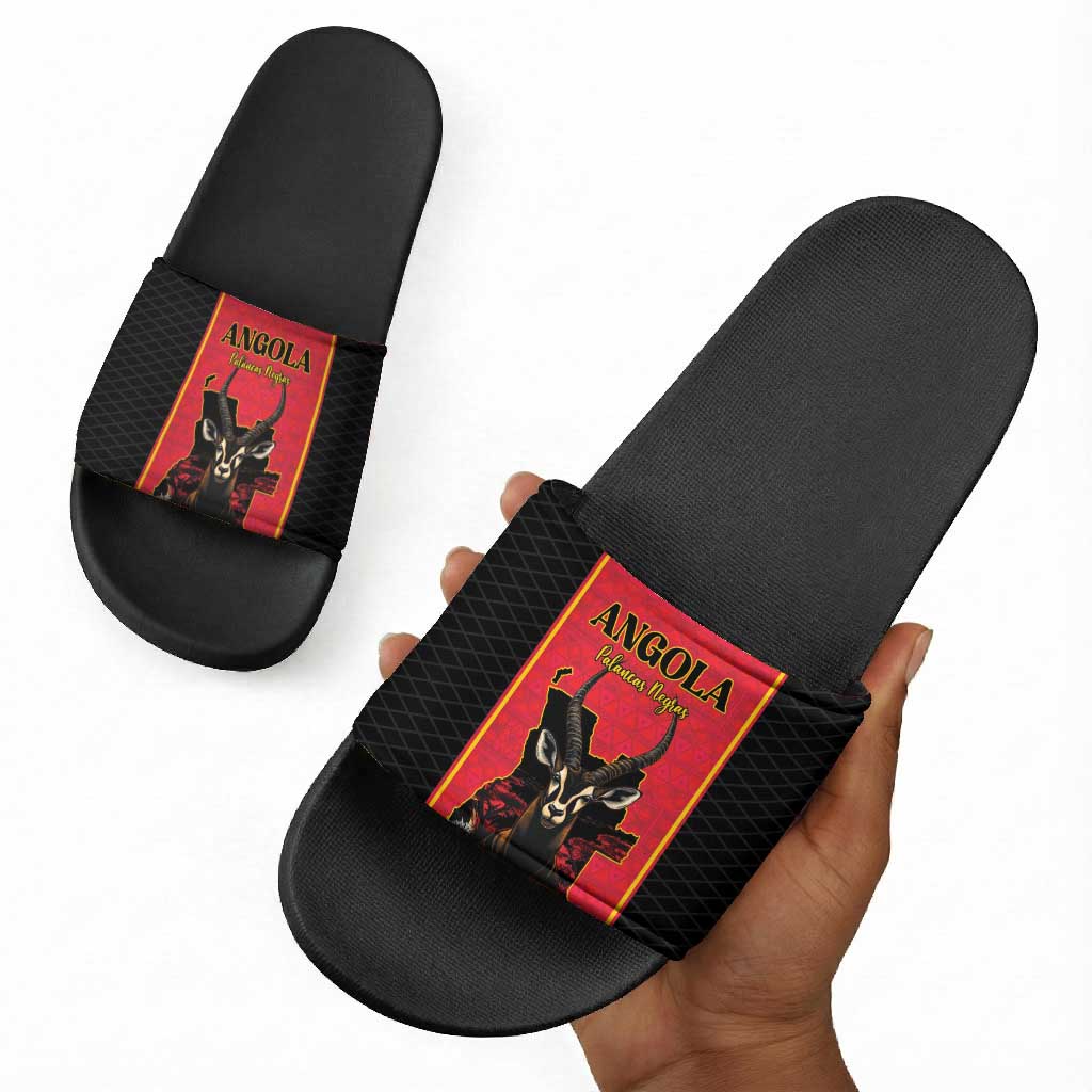 Angola Football Slide Sandals Come On Palancas Negras - African Pride