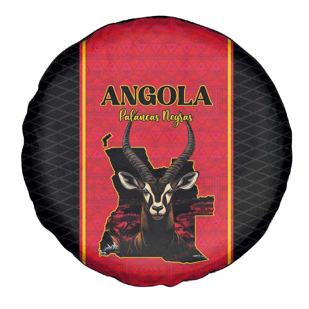 Angola Football Spare Tire Cover Come On Palancas Negras - African Pride