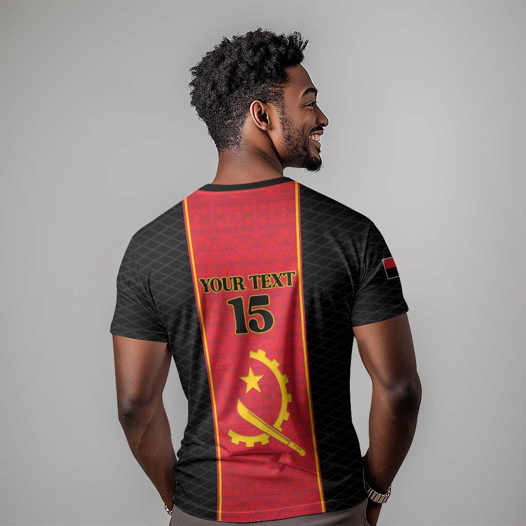 Custom Angola Football T shirt Come On Palancas Negras LT15