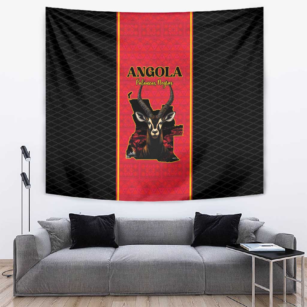 Angola Football Tapestry Come On Palancas Negras - African Pride