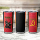 Custom Angola Football Tumbler Cup Come On Palancas Negras - African Pride