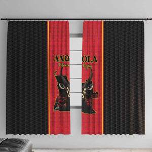 Angola Football Window Curtain Come On Palancas Negras - African Pride