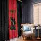 Angola Football Window Curtain Come On Palancas Negras - African Pride