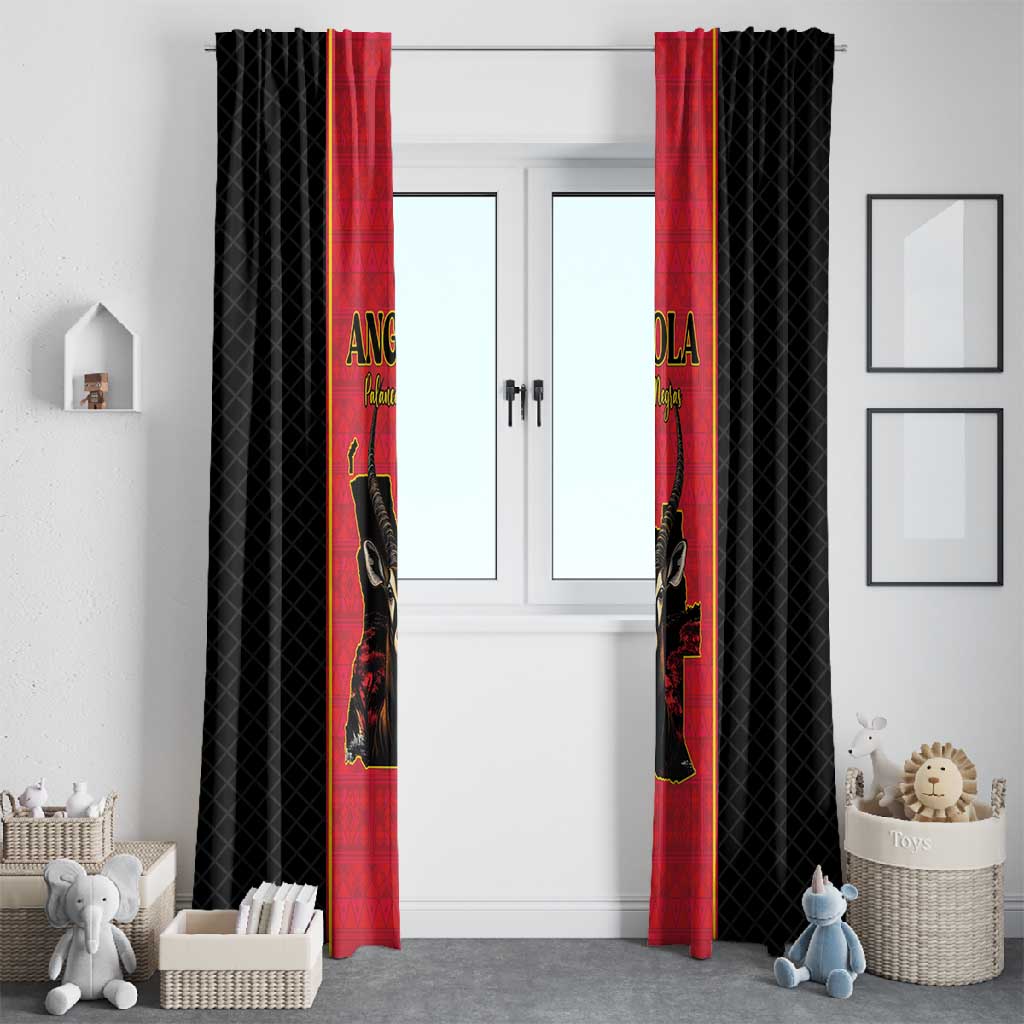 Angola Football Window Curtain Come On Palancas Negras - African Pride