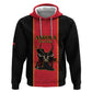 Custom Angola Football Zip Hoodie Come On Palancas Negras - African Pride