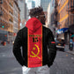 Custom Angola Football Zip Hoodie Come On Palancas Negras - African Pride