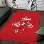 Tunisia Football Area Rug Eagles of Carthage Rise - African Pride