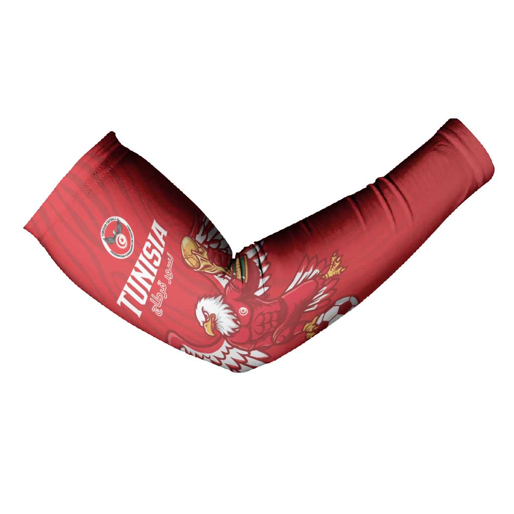 Custom Tunisia Football Arm Sleeves Eagles of Carthage Rise - African Pride