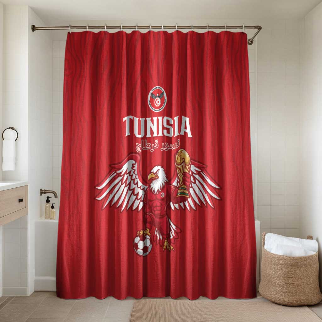 Tunisia Football Bathroom Set Eagles of Carthage Rise - African Pride