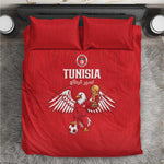 Tunisia Football Bedding Set Eagles of Carthage Rise - African Pride