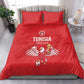 Tunisia Football Bedding Set Eagles of Carthage Rise - African Pride