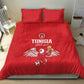 Tunisia Football Bedding Set Eagles of Carthage Rise - African Pride