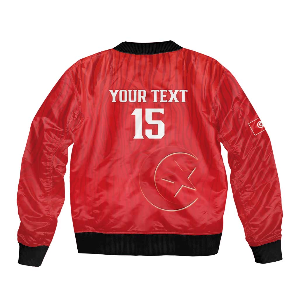 Custom Tunisia Football Bomber Jacket Eagles of Carthage Rise - African Pride