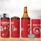 Custom Tunisia Football 4 in 1 Can Cooler Tumbler Eagles of Carthage Rise - African Pride