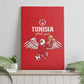 Tunisia Football Canvas Wall Art Eagles of Carthage Rise - African Pride
