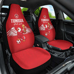 Tunisia Football Car Seat Cover Eagles of Carthage Rise - African Pride