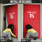 Custom Tunisia Football Door Cover Eagles of Carthage Rise - African Pride