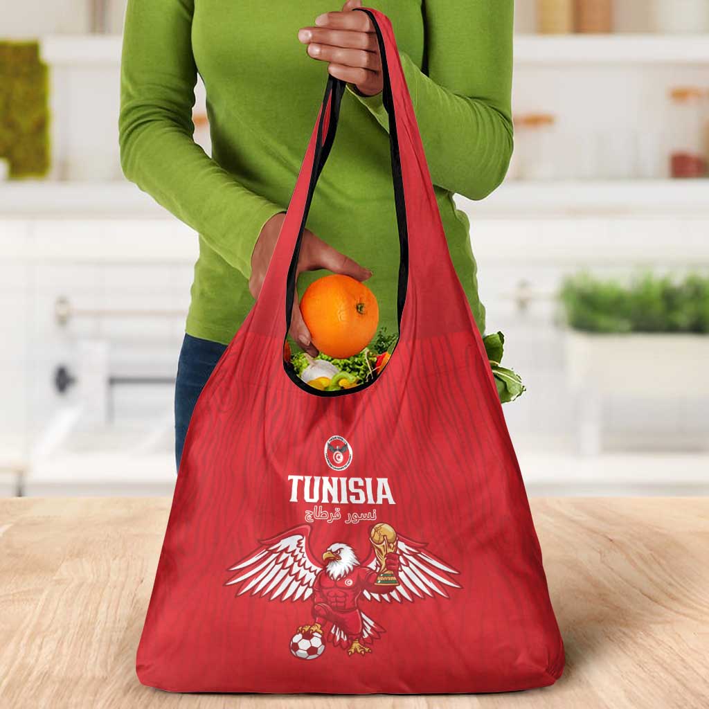 Tunisia Football Grocery Bag Eagles of Carthage Rise - African Pride