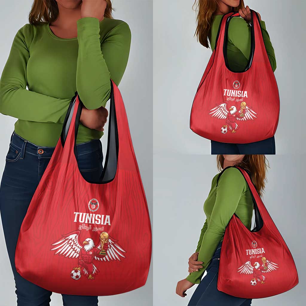 Tunisia Football Grocery Bag Eagles of Carthage Rise - African Pride