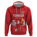 Custom Tunisia Football Hoodie Eagles of Carthage Rise - African Pride