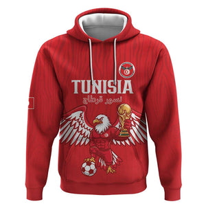 Custom Tunisia Football Hoodie Eagles of Carthage Rise - African Pride