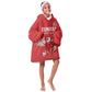 Custom Tunisia Football Kid Wearable Blanket Hoodie Eagles of Carthage Rise - African Pride
