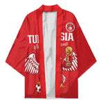 Custom Tunisia Football Kimono Eagles of Carthage Rise - African Pride