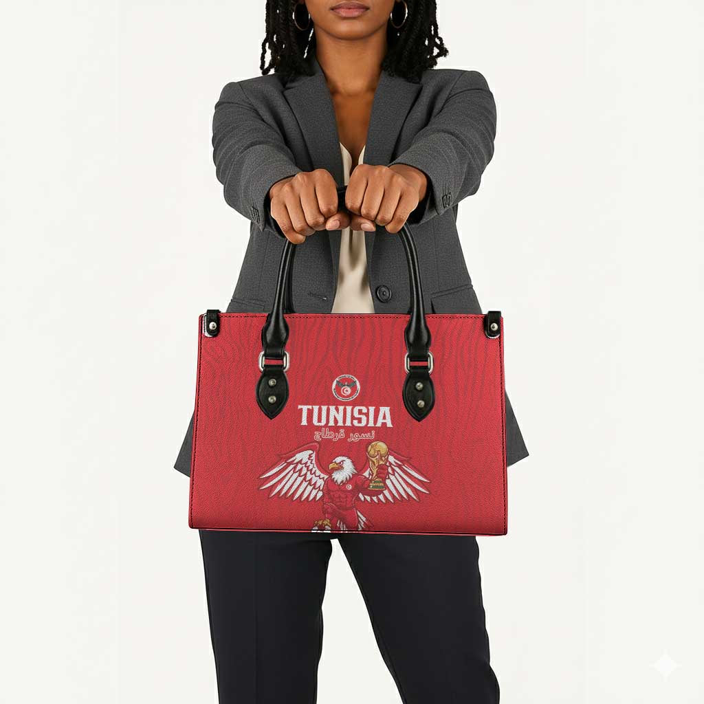 Tunisia Football Leather Bag Eagles of Carthage Rise - African Pride
