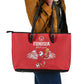 Tunisia Football Leather Tote Bag Eagles of Carthage Rise - African Pride