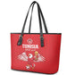 Tunisia Football Leather Tote Bag Eagles of Carthage Rise - African Pride