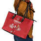 Tunisia Football Leather Tote Bag Eagles of Carthage Rise - African Pride