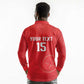 Custom Tunisia Football Long Sleeve Polo Shirt Eagles of Carthage Rise - African Pride