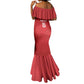 Custom Tunisia Football Mermaid Dress Eagles of Carthage Rise - African Pride