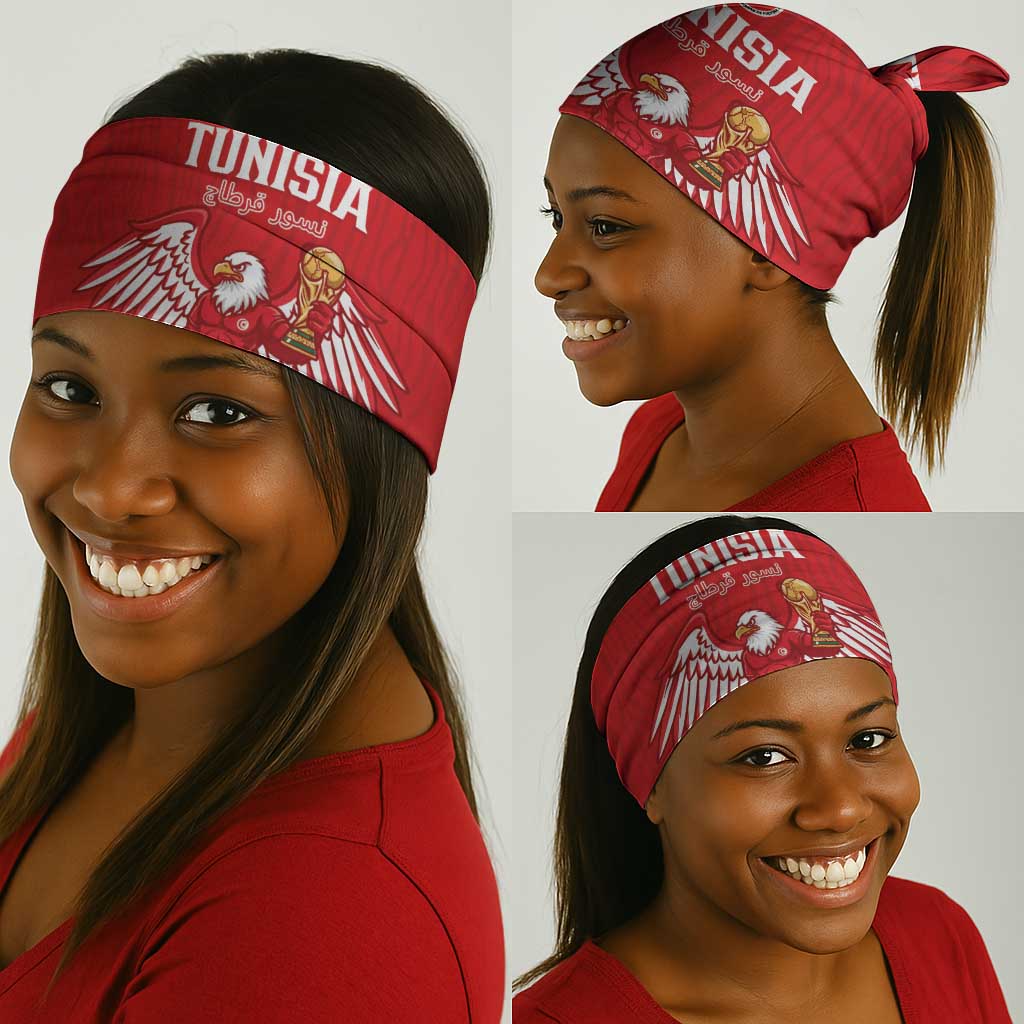 Tunisia Football Neck Gaiter Eagles of Carthage Rise - African Pride