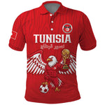 Custom Tunisia Football Polo Shirt Eagles of Carthage Rise LT15