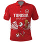 Custom Tunisia Football Polo Shirt Eagles of Carthage Rise LT15